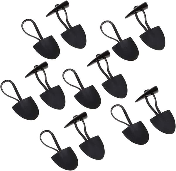 6 par læderknapper, hornknapper, uldfrakkeknapper, kaffefarvede