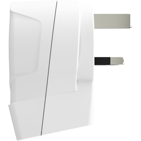 Matkasovitin Euroopasta Iso-Britanniaan ym. 2xUSB-A 12W Maadoitettu