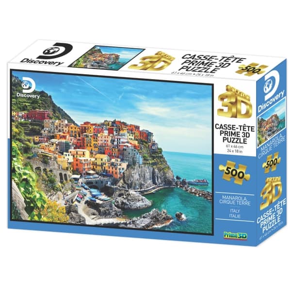 3D Puslespill Cinque Terre, Italia 500 1