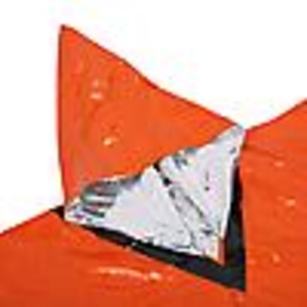 2 kpl Hätäsadetakki Ulkona Vedenpitävä Retkeily Vaellus Kiipeilytarvikkeet Oranssi