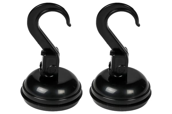 Krog med sugekop 2 stk. Ø35 mm 2 kg sort 28