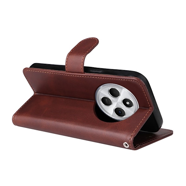 SKALO Xiaomi Redmi 14C PU-Læder Pung Etui - Flere farver Brown Brun