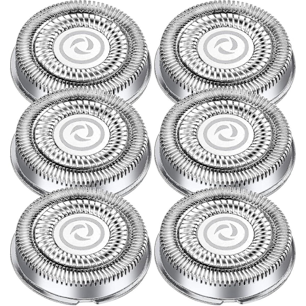 6-pak erstatningshoveder til Philips Aquatouch, Serie 1000, 2000, 3000, 5000 erstatningsblade til Philips, elektriske barberblade kompatible med W