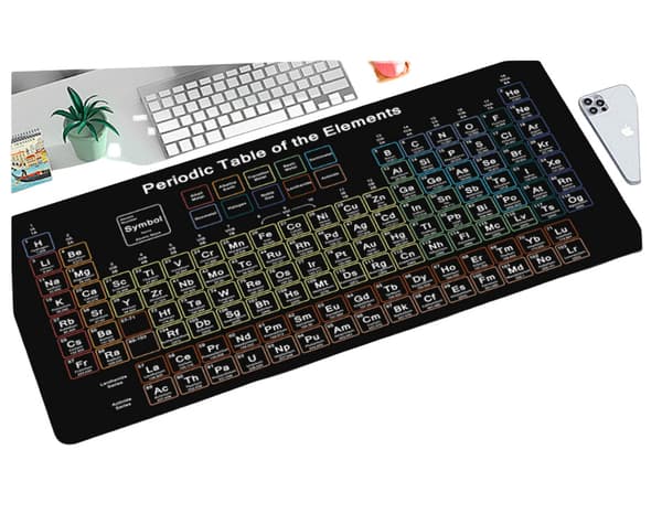 Sklisikker skrivebordsmatte med musematte, vanntett tastaturmatte S