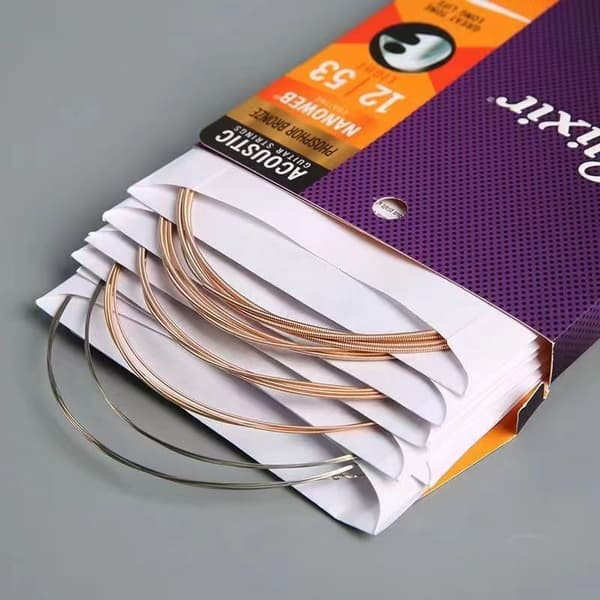 Compatible with Elixir Acoustic Guitar Strings Nanoweb Phosphor Bronze Light 16002 11002-010