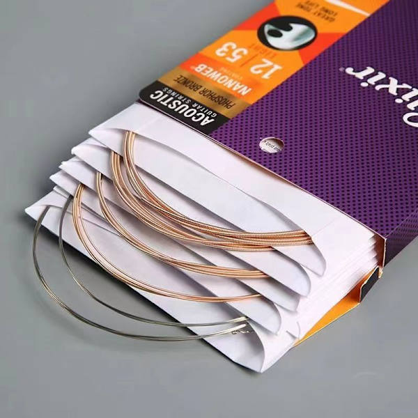 Compatible with Elixir Acoustic Guitar Strings Nanoweb Phosphor Bronze Light 16002 11052-012