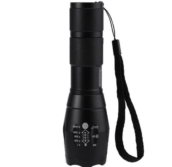LED-taskulamppu T-6 3000 LUMENIA Svart