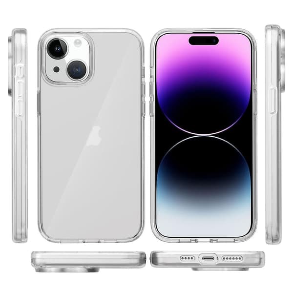 Läpinäkyvä puhelinkotelo, yhteensopiva iPhone 15 Plus -puhelimen kanssa Multicolor