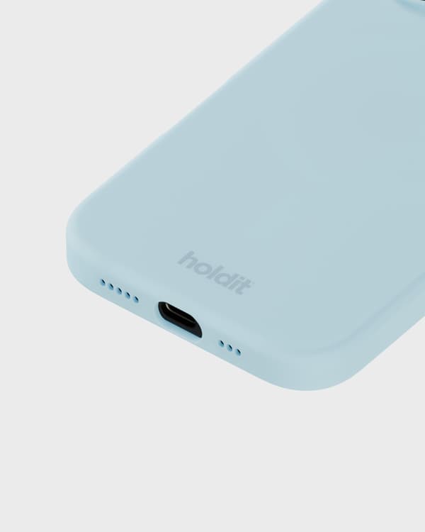 Kompatibel med iPhone 16 Mobilcover Silikone Mineralblå 47