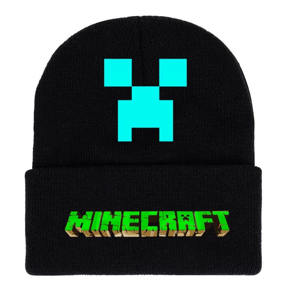 Minecraft Strikket Lue for Gutter Julegave A