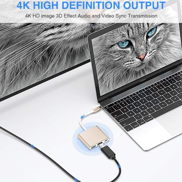 C-tyypin sovitin, USB 3.1 -keskitin (USB-C ja Thunderbolt 3 -portti)