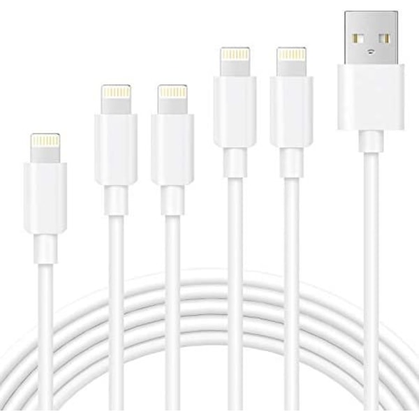 5 stk 1m iPhone opladerkabel 3 st 2 m