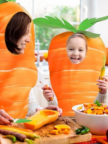 Påskbarn Morotskostym Orange Halloween Morots Cosplay Kostym