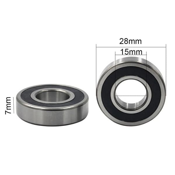 8 st spårkullager dubbeltätade lager 6902-2RS 15x28x7mm 6902-2RS 15x28x7mm