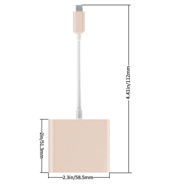 C-tyypin sovitin, USB 3.1 -keskitin (USB-C ja Thunderbolt 3 -portti)