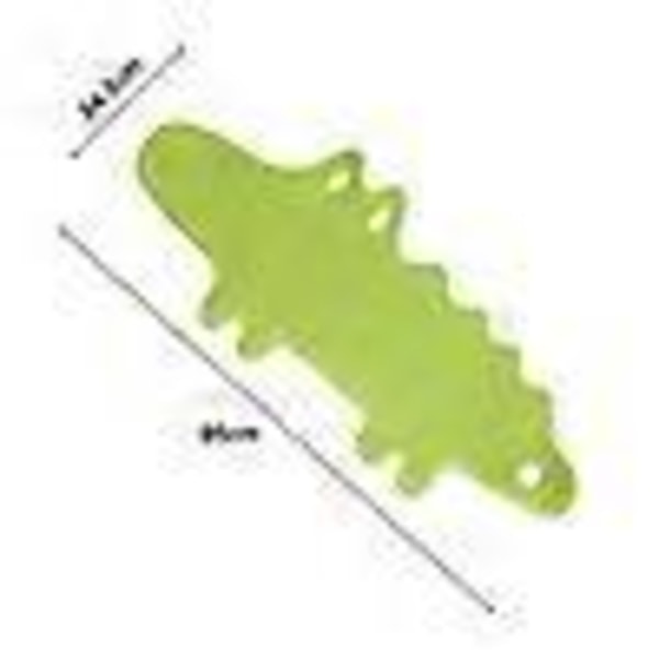 Skridsikker bademåtte til børn, anti-skrid badekar måtte, brusemåtte til børn, blødt gummi, maskinvaskbar, krokodillemønster 95cm * 34.5cm
