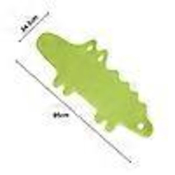 Skridsikker bademåtte til børn, anti-skrid badekar måtte, brusemåtte til børn, blødt gummi, maskinvaskbar, krokodillemønster 95cm * 34.5cm