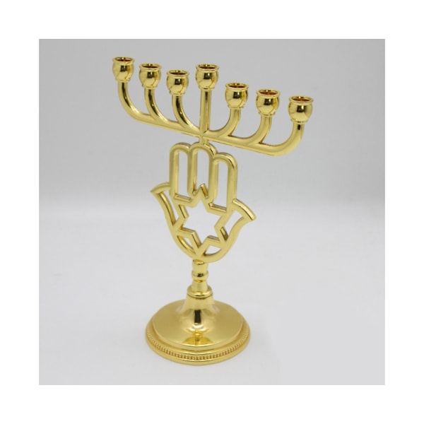 Modern 7-grenad ljusstake Chanukka-menorah bordsdekoration mångsidig heminredning