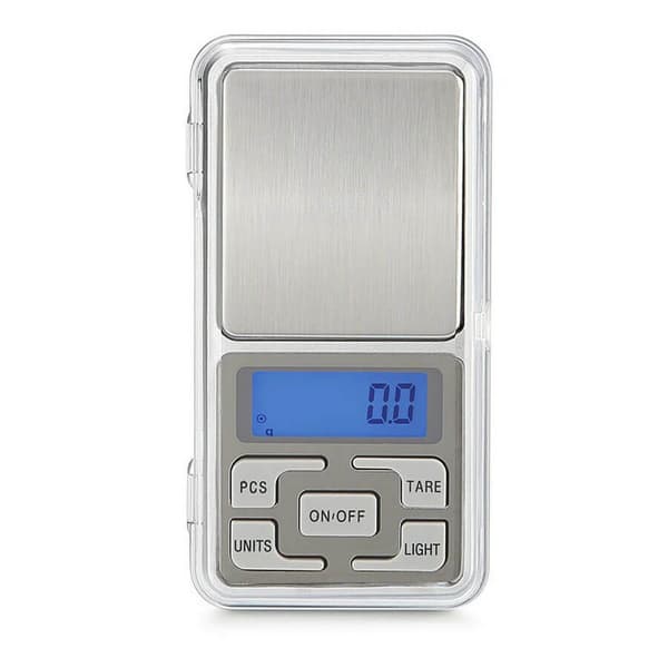Taskuvaaka/keittiövaaka - Punnitusalue: 0,01-200 grammaa Silver silver