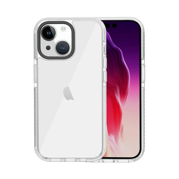 Transparent telefoncover Kompatibelt med iPhone 15 White