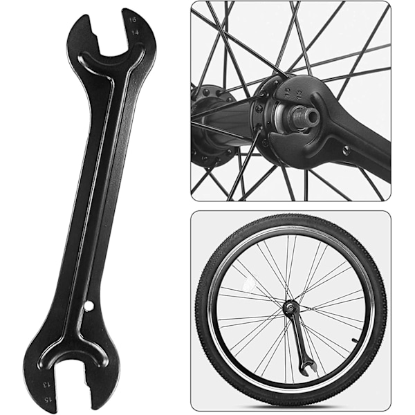 2 stk. Cykelnavnøgle, 13/14/15/16mm Konusnøgle, Cykelkonusnøgle, Til reparation af cykelpedaler og nav