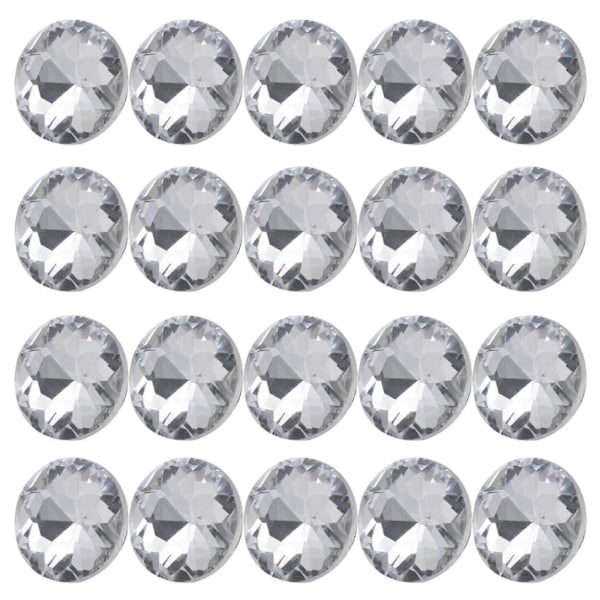 20 st 20 mm Diamantklara Kristall Charm Klädsel Soffa Huvudgavel Syknappar