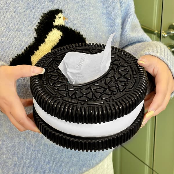 Oreo tissueboks, borddekoration til stuen