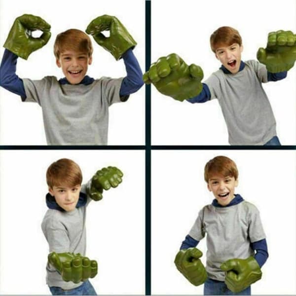 Hulk Smash Hands Avengers Rollspelshandskar - Parpaket Festleksak Present