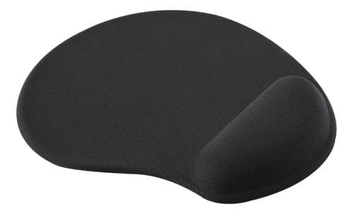 Musematte Softgel, med håndleddsstøtte, Svart black Svart