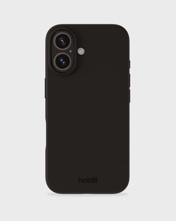 Kompatibelt med iPhone 16 Mobilskal Silikon Silikon Svart