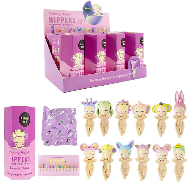 Sonny Angel Hippers Dyreserie Helbredende Trendy Bilmobiltelefonpynt Dumplings Børnelegetøj Julegave