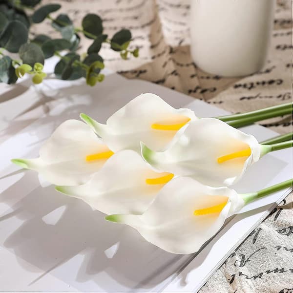 20 stk. Calla Lily Bryllupsbuket - Kunstige Blomster