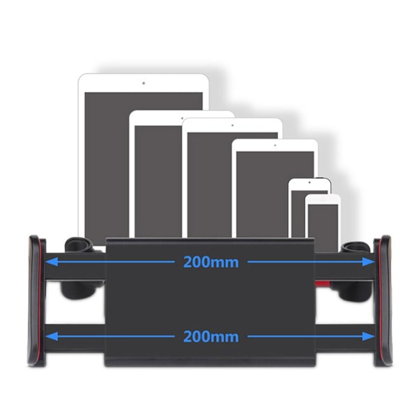Smidig Mobilholder for Baksete Svart