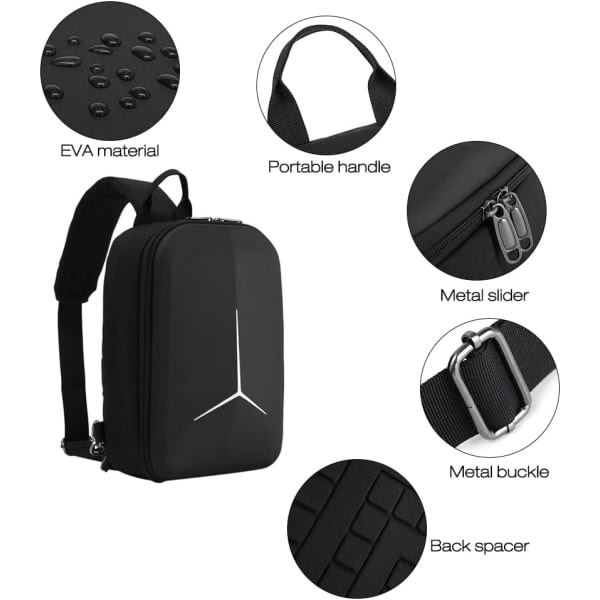 Galaxy Rygsæk til DJI Mini 3 Pro, Droneopbevaringstaske, Skuldertaske, RC, Sort