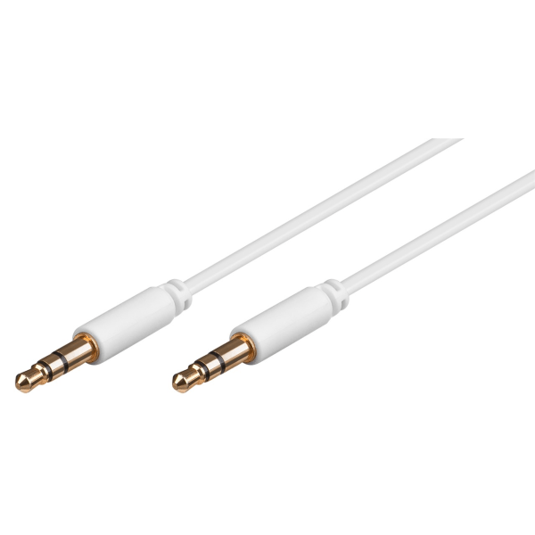 3,5 mm Jack-anslutningskabel, Guldpläterad