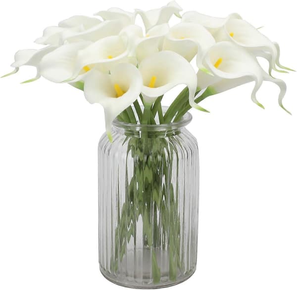 20 stk. Calla Lily Bryllupsbuket - Kunstige Blomster