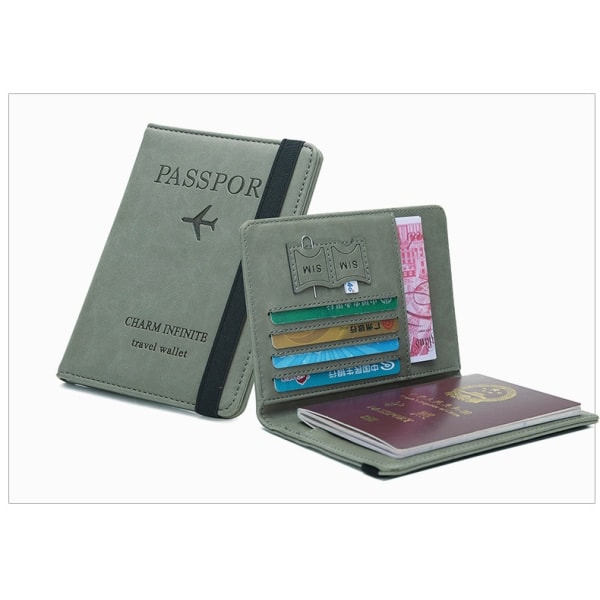 Wallet, Premium PU Leather, RFID Blocking Blue