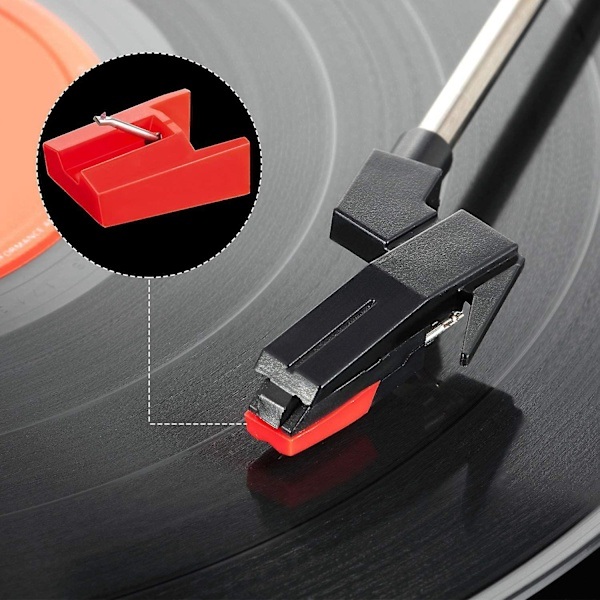 Erstatningsnåle til pladespillere, 3-pak, til LP-vinylpladespillere, grammofontilbehør