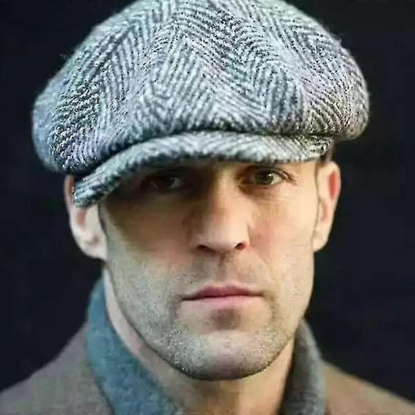Ull Golf Kör Flat Beret Hattar Kaffe Coffee XL 60-64CM