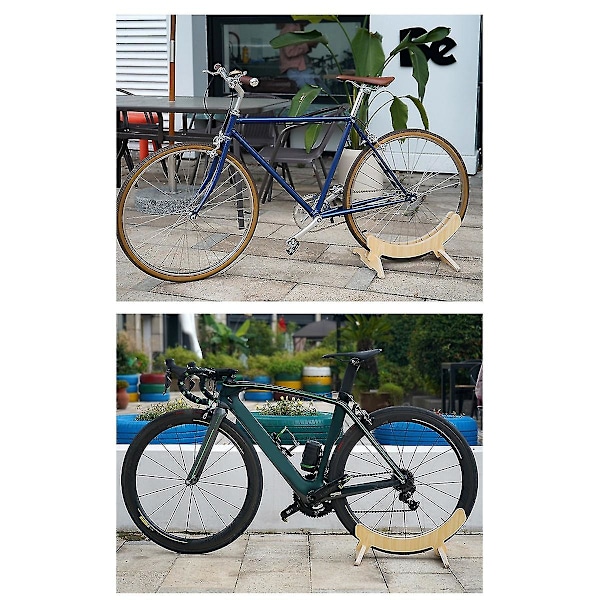 Cykelparkeringställ Display Träställ Vägcykelparkering Stöd Passar För 23c-30c Vägcyklar Montering Stöd