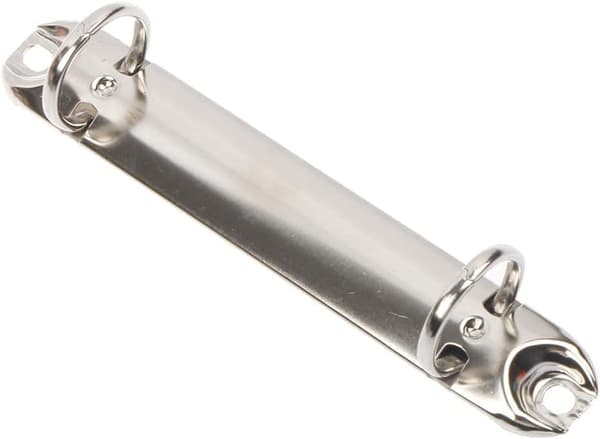 10-delt dobbelt-hul ringbindsbindingsmekanisme udskiftningssæt, inklusive 2 O-ring metalclips til ringbindsorganisering.