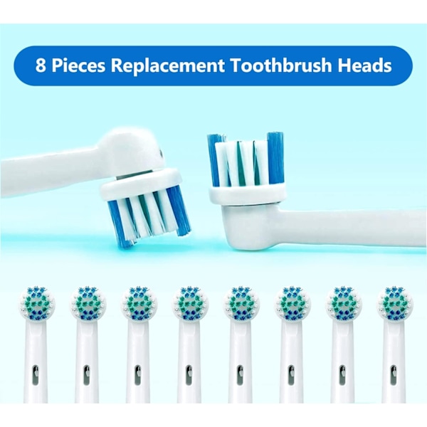 Ersättningsborsthuvuden kompatibla med Braun Oral-B eltandborstar, Classic Precision Clean borsthuvud passar Professional Care