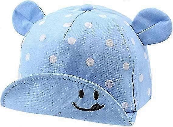 Baby solhat, justerbar, egnet til forår, sommer og efterår, til alderen 6 til 24 måneder blue