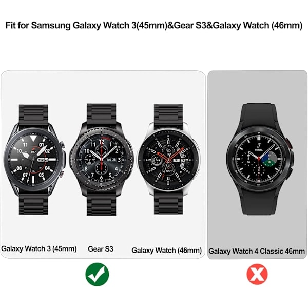 Ranneke Gear S3 Frontier/Galaxy Watch 46mm/Galaxy Watch 3 -kelloille