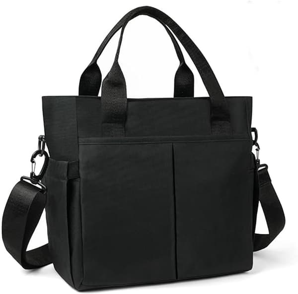 Changing Bag Backpack for Mom and Dad - Black 28x26x14cm Multifunctional Travel Organizer with Adjustable Strap