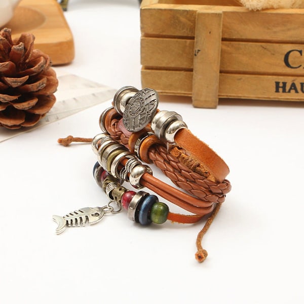 Wrap Armband Boho Stil, Handgjord Pärlarmband, Smycke, Pärlarmband -Smycke