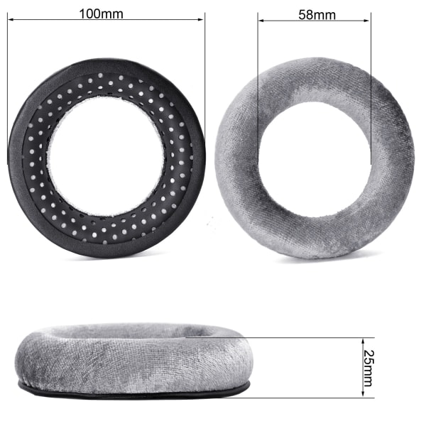Øreputer for Beyerdynamic DT880/990, DT770 Pro Grå