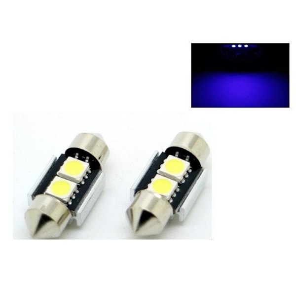 6-Pack C5W Canbus 31mm Blå LED Spollampor SV8.5
