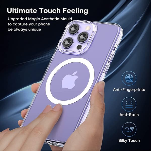 Kompatibel med iPhone 14 Pro Max [9-PACK] 6x Härdat glas + 1x Silikonskal TPU + Transparent Transparent iPhone 14 Pro Max (6.7)
