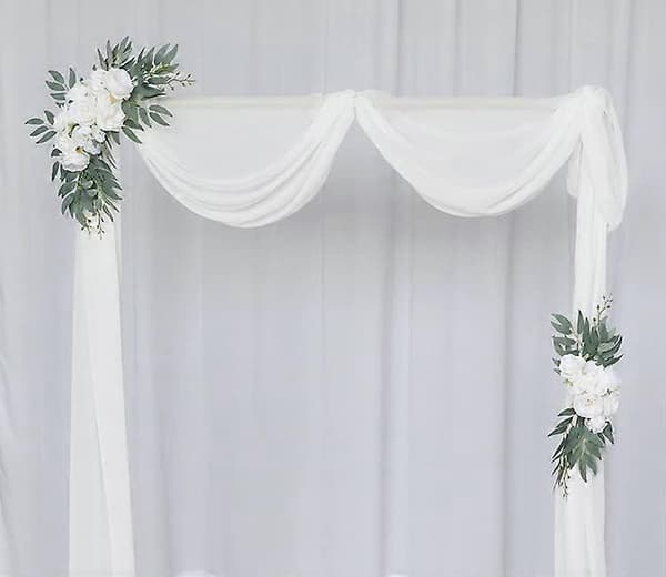 Bröllopsbälte Blomstersväng 2, Konstgjorda Blomstersvängar Bröllopsbälte Välkomstskylt Blomsterdekor